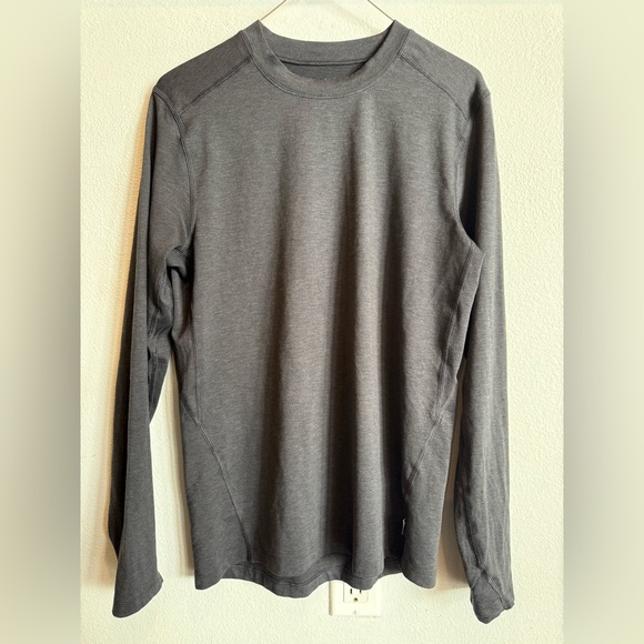 REI Co-op Base Layer Shirt Men’s Small Gray Stretch Long Sleeve Hiking - Picture 6 of 6